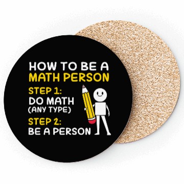 Discover Math How To Be A Math Person Coasters