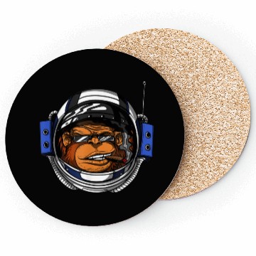 Discover Ape Chimp Monkey Astronaut Space Cosmic Galaxy Coasters