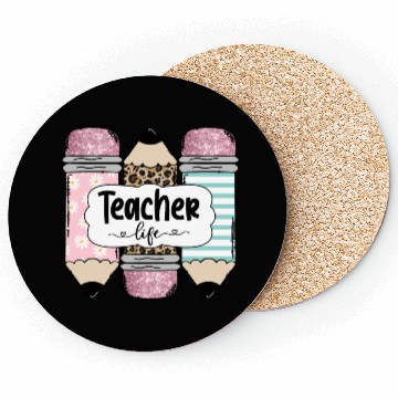 Discover Teacherlife sublimation Coasters