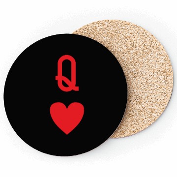 Discover Q for Queen of Heart Coasters