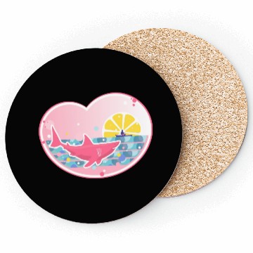 Discover Angler and shark. Coasters