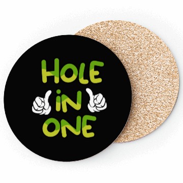 Discover Hole In One Matching Dad and Son Coasters