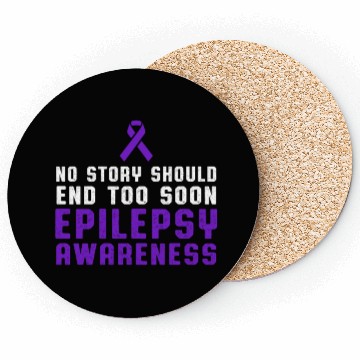 Discover Epilepsy Awareness Fun Beat Epileptic Warrior Coasters