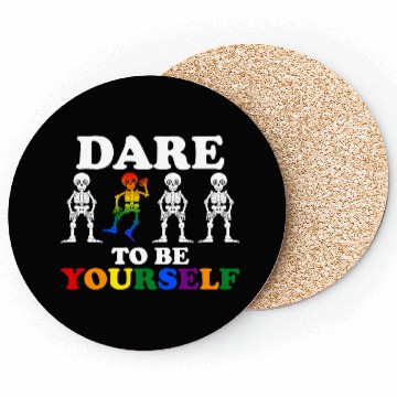Discover Dare To Be Yourself Coasters Cute LGBTQ Pride