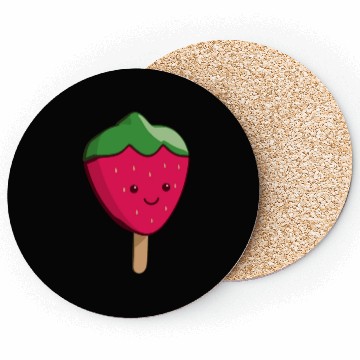 Discover IceCream Strawberry Coasters