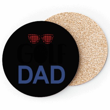Discover Golf Dad Father's Day Gift Coasters