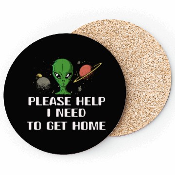 Discover Alien Gift Extraterrestrial UFO AREA 51 Sci-fi Coasters