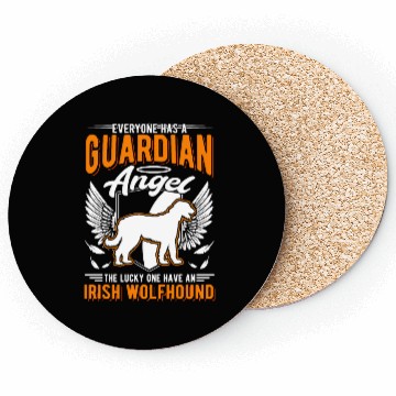 Discover Irish Wolfhound Guardian Angel Coasters