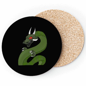 Discover Dragon with red eyes Coasters