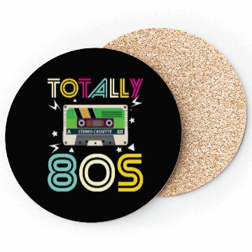 Discover Totally 80s Retro Music Cassette Tape Coasters