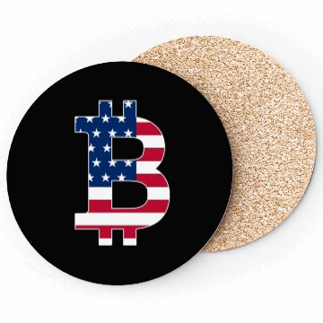 Discover BITCOIN in USA style Coasters