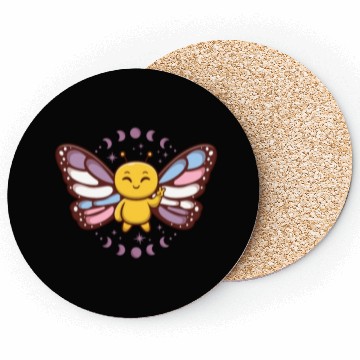 Discover Intersex Monarch Butterfly Subtle Discreet Pride Coasters