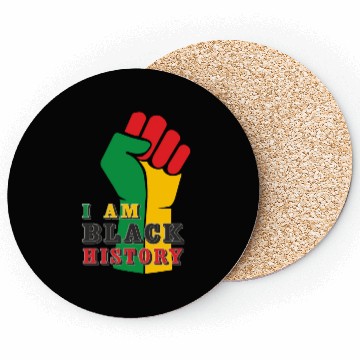 Discover I Am Black History, Juneteenth, Freedom Day Coasters