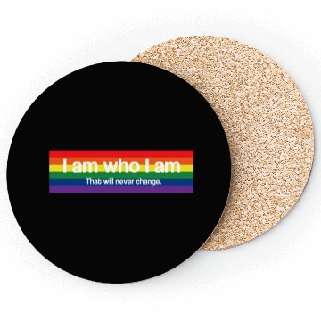Discover I am who I am - Pride Coasters