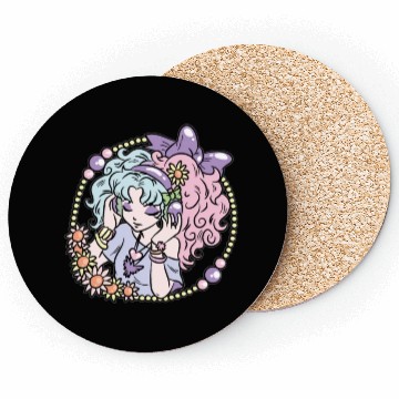 Discover Pastel Goth Girl Coasters