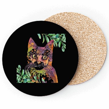 Discover Floral Cat Coasters