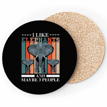 Discover I Like Elephants And Maybe 3 People Zookeeper Coasters