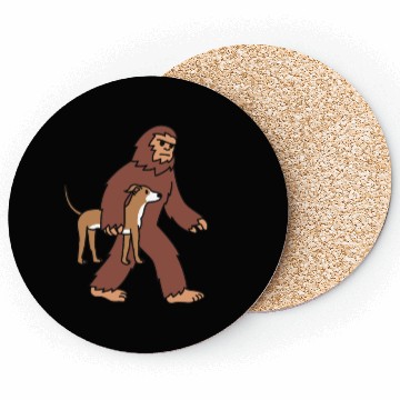 Discover Bigfoot Sasquatch Walking Greyhound Coasters