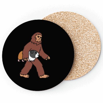 Discover Bigfoot Sasquatch Walking Guinea Pig Coasters