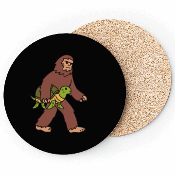 Discover Bigfoot Sasquatch Walking Turtle Coasters