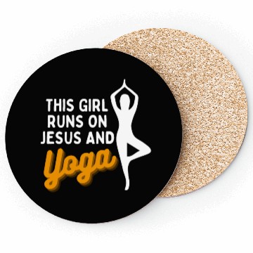 Discover Runs On Jesus And Yoga Coasters