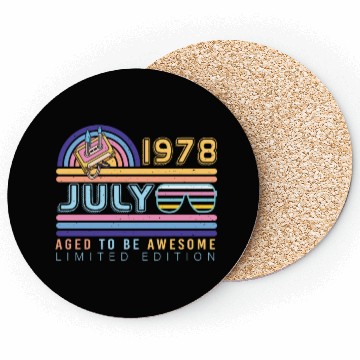 Discover Brilliant Gift For July 1978 Coasters