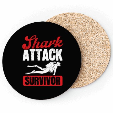 Discover Scuba Diving Shark Attack Survivor Scuba Diver Coasters