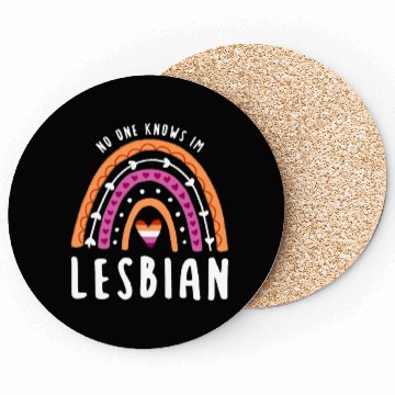 Discover No One Knows Im Lesbian Rainbow Coasters