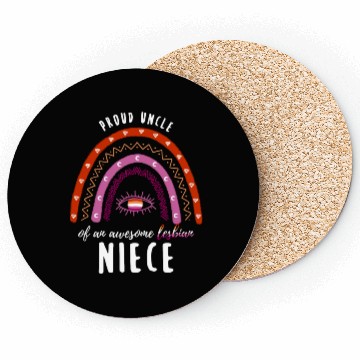 Discover Rainbow Uncle Lesbian Niece Coasters