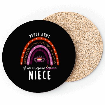 Discover Rainbow Aunt Lesbian Niece Coasters