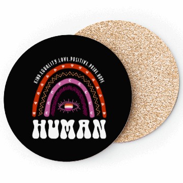 Discover Lesbian Rainbow Human Lesbian Coasters