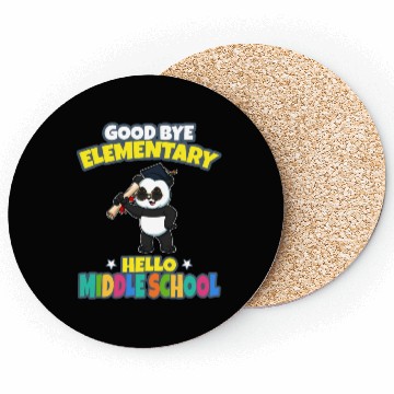 Discover Good Bye Elementary Hello Middle School Graduation Coasters