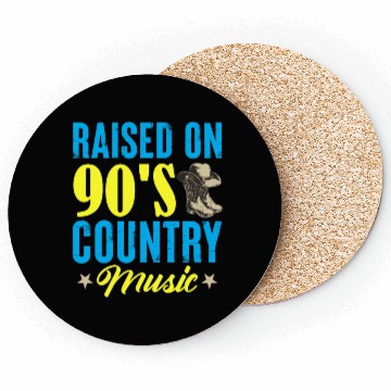 Discover Raised On 90's Country Music Cowboy Cowgirl Coasters
