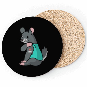 Discover I Love Mom Tattoo Chinchilla Coasters