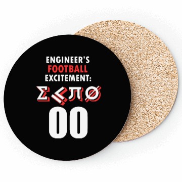 Discover Engineer Football Arithmetic Coasters