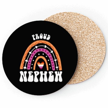Discover Proud Nephew Lesbian Pride Rainbow Coasters