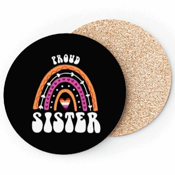 Discover Proud Sister Lesbian Pride Rainbow Coasters