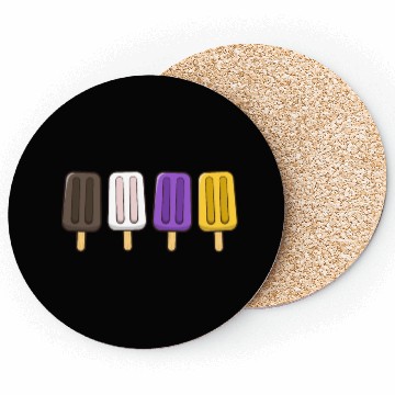 Discover Gender Nonbinary Popsicles 4th of July Subtle Coasters