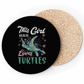 Discover Turtle Relaxed Chilling Sea Ocean Beach Coasters