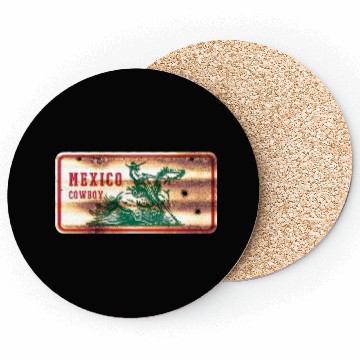 Discover Mexico Cowboy Shield Coasters