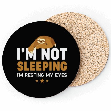 Discover Sloth Sloths, Sleeping, Resting, Eyes Coasters