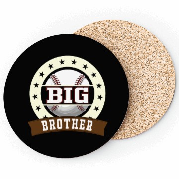 Discover Big Brother Baseball Son Baseball Fan Coasters