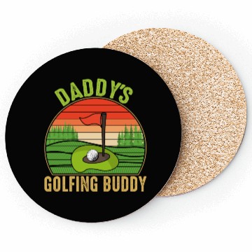 Discover Daddy's Golfing Buddy Fathers Day Coasters