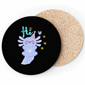 Discover Baby Axolotl Art - 2 Coasters