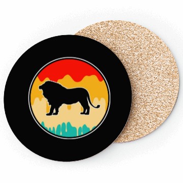 Discover lion retro Coasters