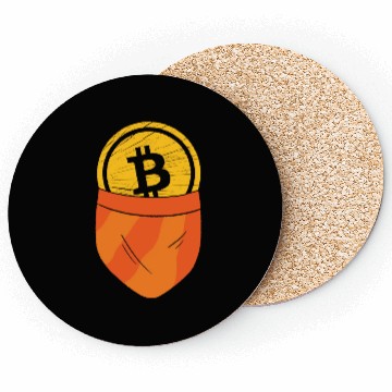 Discover Funny Bitcoin Crypto Blockchain Btc Fun lovers Coasters