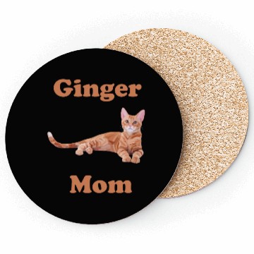 Discover Ginger Cat Mom Coasters