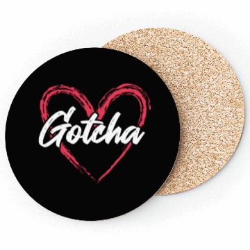 Discover Gotcha Heart Adoption Coasters