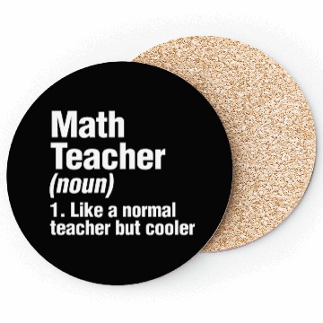 Discover Math Teacher Definition Coasters