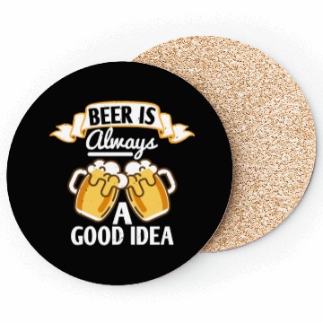 Discover Beer is always a good idea Coasters